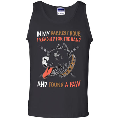 In My Darkness Hour I Reached For The Hand And Found A Paw Shirt Black