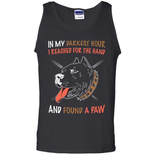In My Darkness Hour I Reached For The Hand And Found A Paw Shirt Black