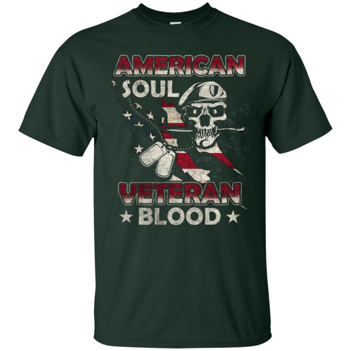 American Soul Veteran Blood Shirt Forest