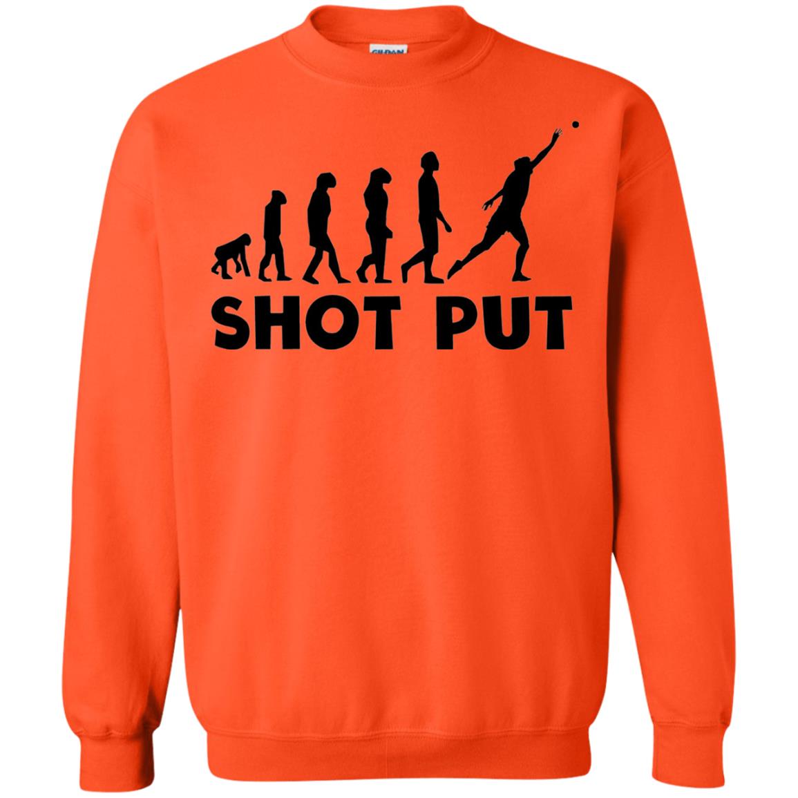Funny Shot Put Evolution T-shirt Orange