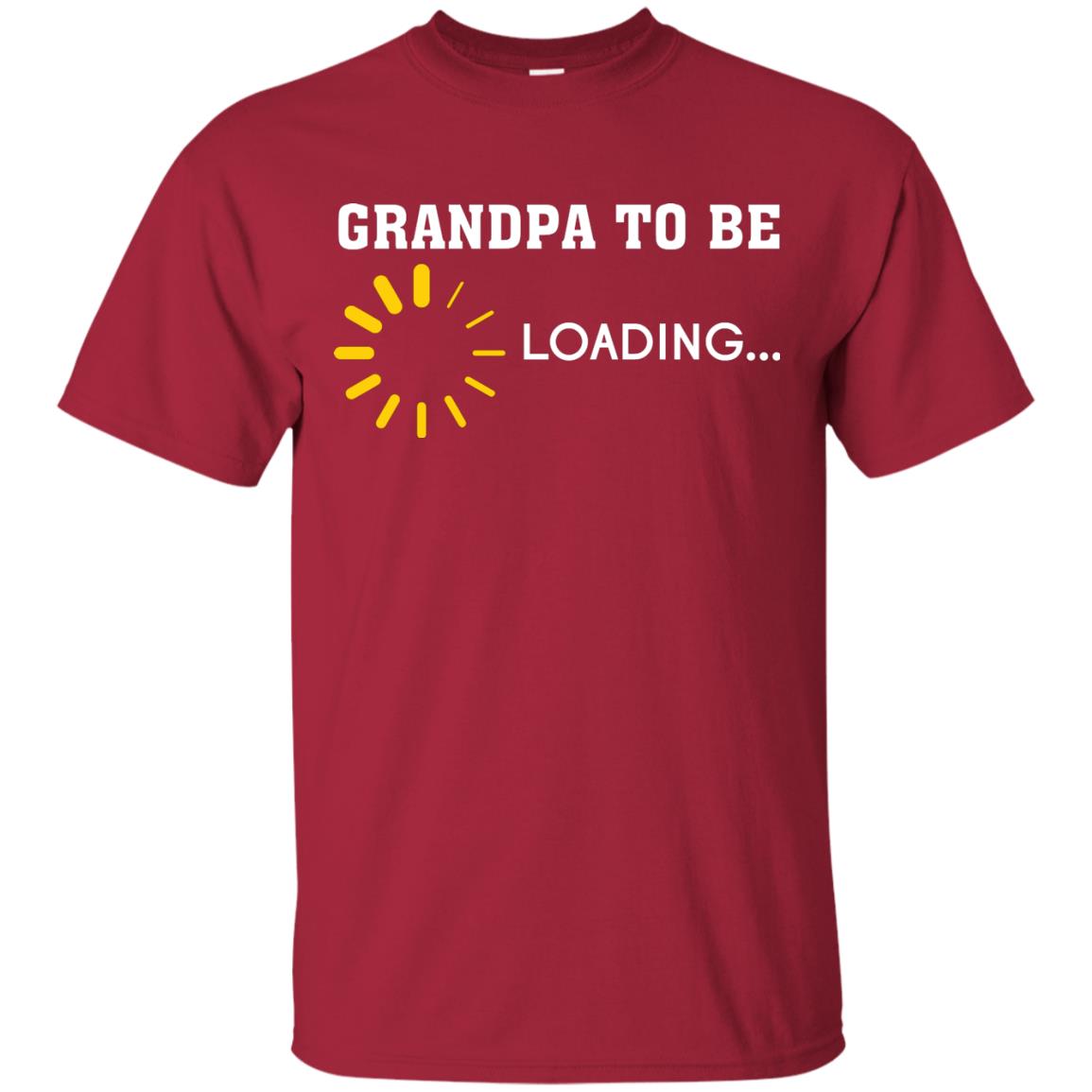 Grandpa To Be Loading Announcement Gift Shirt For Papa Cardinal