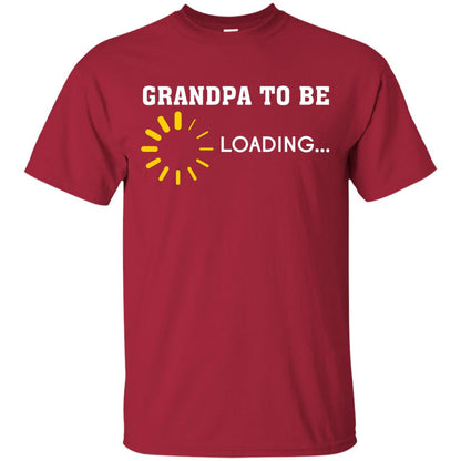 Grandpa To Be Loading Announcement Gift Shirt For Papa Cardinal