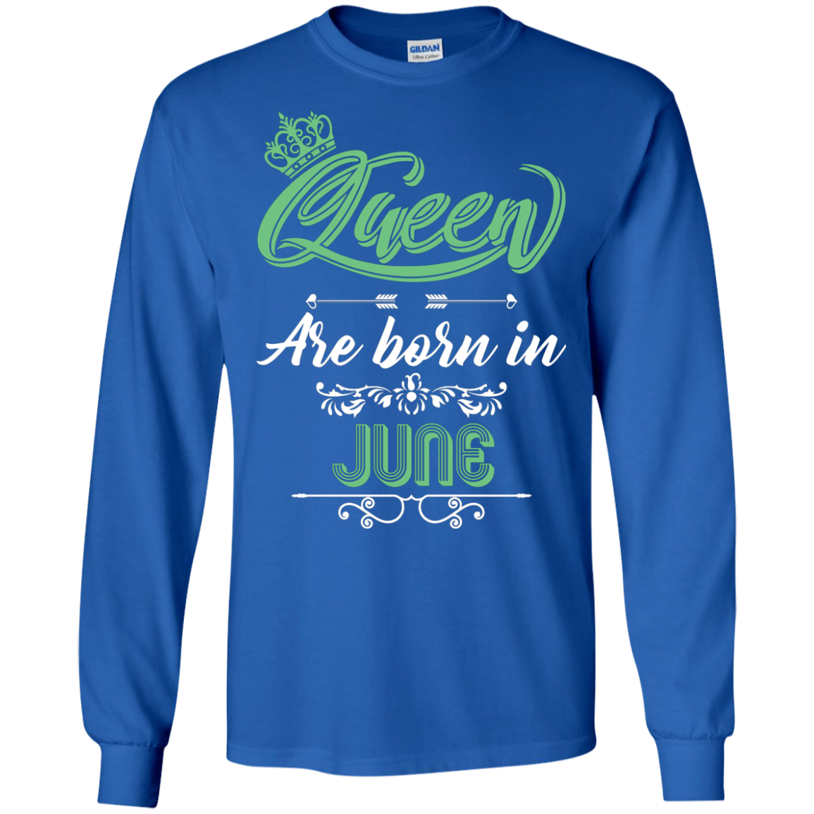 Brithday T-Shirt Queen Are Born In June Royal