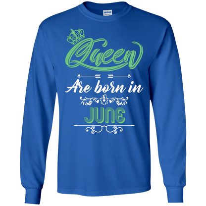 Brithday T-Shirt Queen Are Born In June Royal