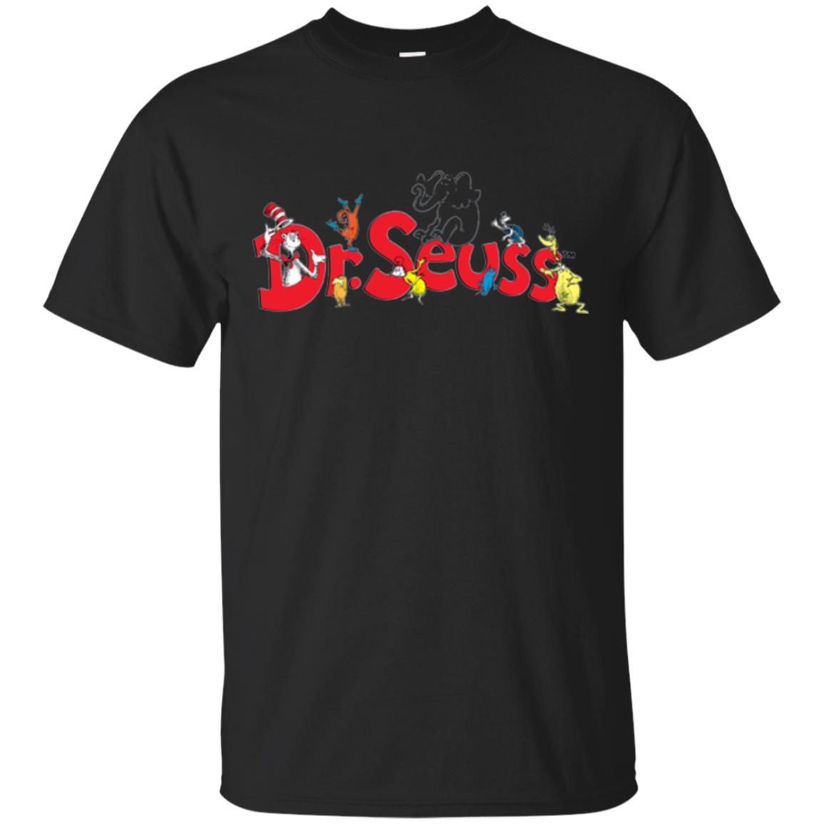 Film Lover T-shirt Dr. Seuss Family T-shirt Black