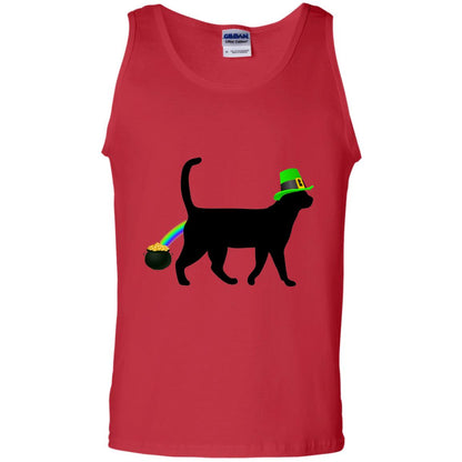 Cat Leprechaun Funny Cat Saint Patrick_s Day T-shirt Red