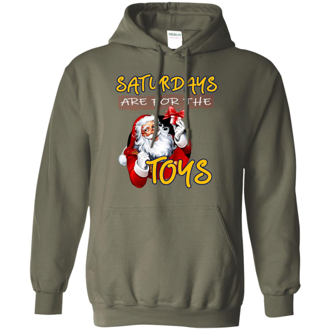 Saturdays Are For The Toys Santa X-mas Gift Shirt Military Green