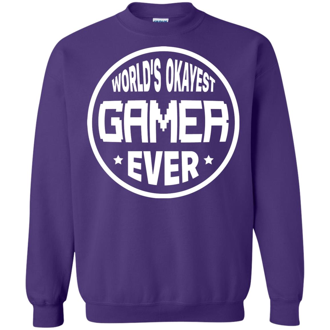 World’s Okayest Gamer Ever Best T-shirt For Gaming Lover Purple