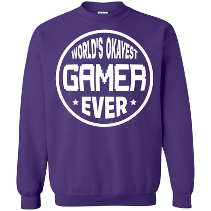 World’s Okayest Gamer Ever Best T-shirt For Gaming Lover Purple