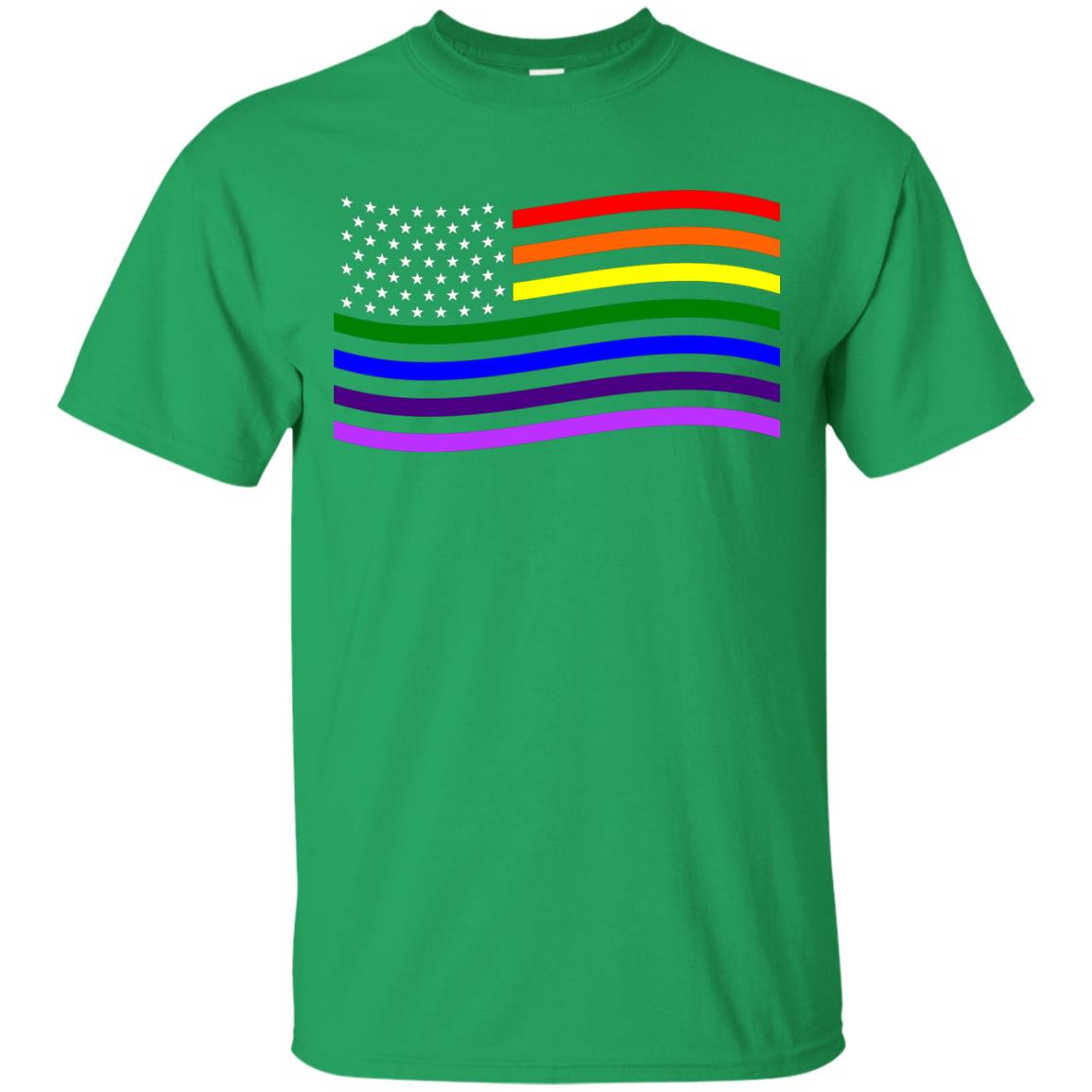 Lgbt T-shirt America Flag Irish Green