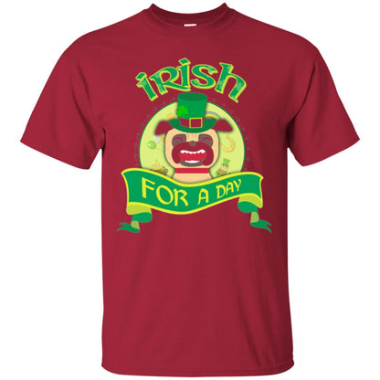 Saint Patrick_s Day T-shirt Amazing I_m Irish Pug Cardinal