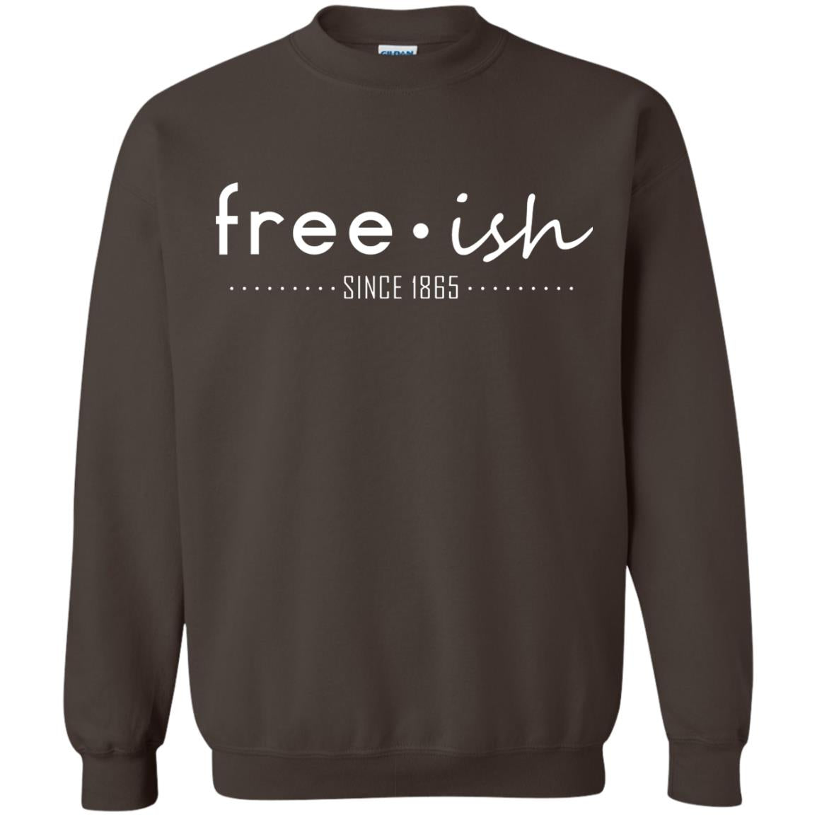 Free Ish Since 1865 Black Pride T-shirt Dark Chocolate