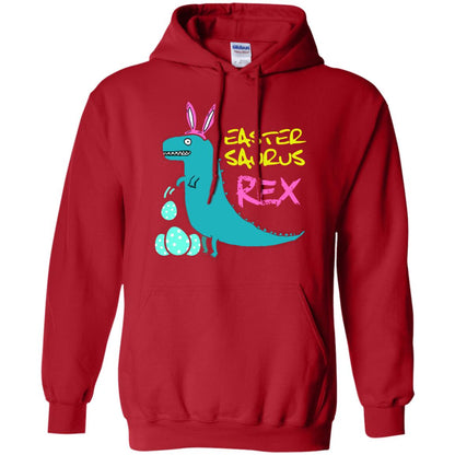 Easter Saurus Trex Bunny Dinosaur T-shirt Red