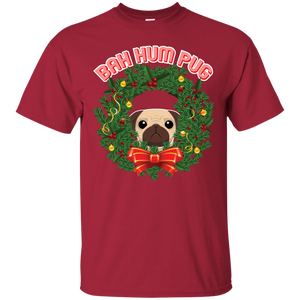 Christmas T-Shirt Bah Hum Pug