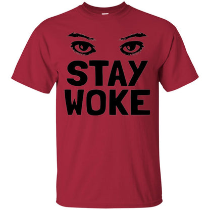 Stay Woke With Eyes T-shirt Women_s Rights Cardinal