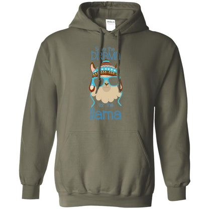 Llama Lovers T-shirt Save The Drama For The Llama Military Green