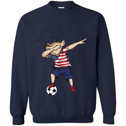 Dabbing Soccer Boy United States Jersey Shirt Usa Football Navy
