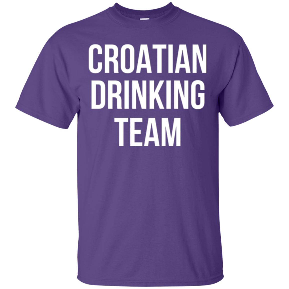 Croatian Drinking Team Drinking T-shirt Purple