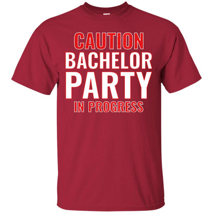 Funny Warning Caution Bachelor Party In Progress Cardinal