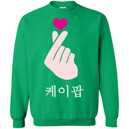 K-pop T-shirt Hand Symbol Cute Korean Music Irish Green