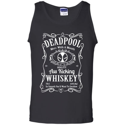Deadpool Merc With A Mouth Quality Kiching Whiskey So Smooth You Will Want To Swallow Black