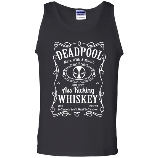 Deadpool Merc With A Mouth Quality Kiching Whiskey So Smooth You Will Want To Swallow Black