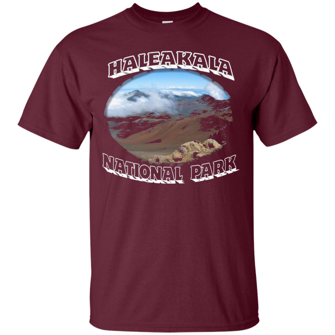 Mountain T-shirt Haleakala National Park Volcoana Maroon