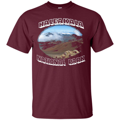 Mountain T-shirt Haleakala National Park Volcoana Maroon