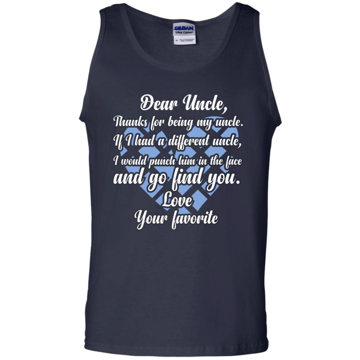 Dear Unclethank For Being My Uncle Family T-shirt Navy