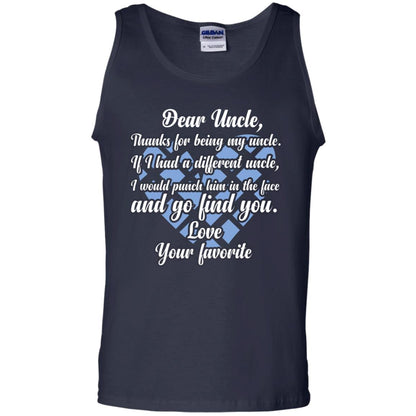 Dear Unclethank For Being My Uncle Family T-shirt Navy