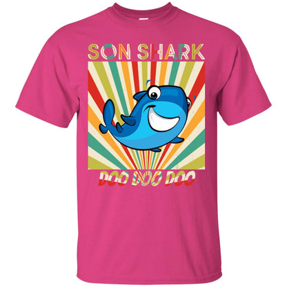 Son Shark Doo Doo Doo Family Shark Gift Shirt Heliconia