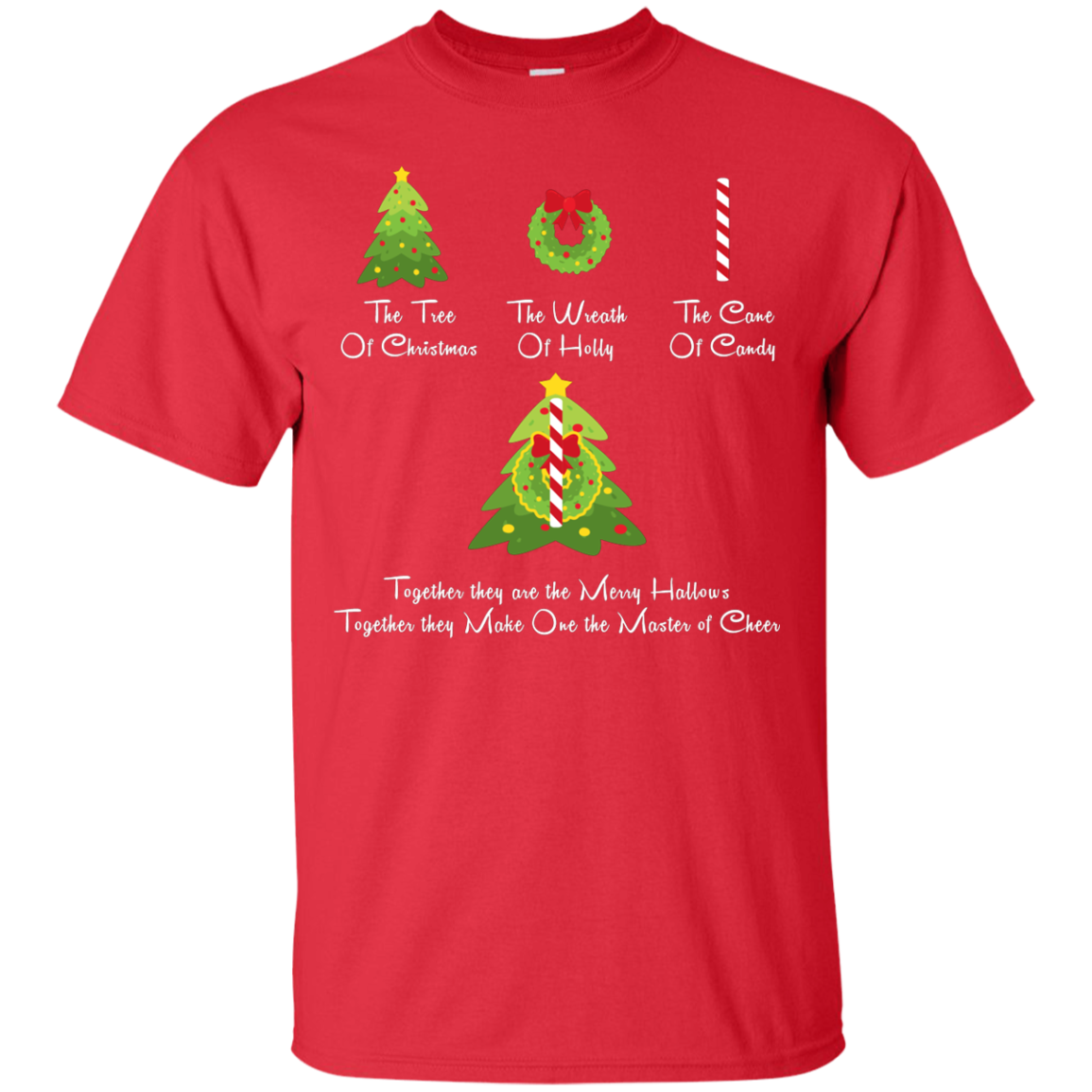 The Tree Of Christmas T-Shirt Red