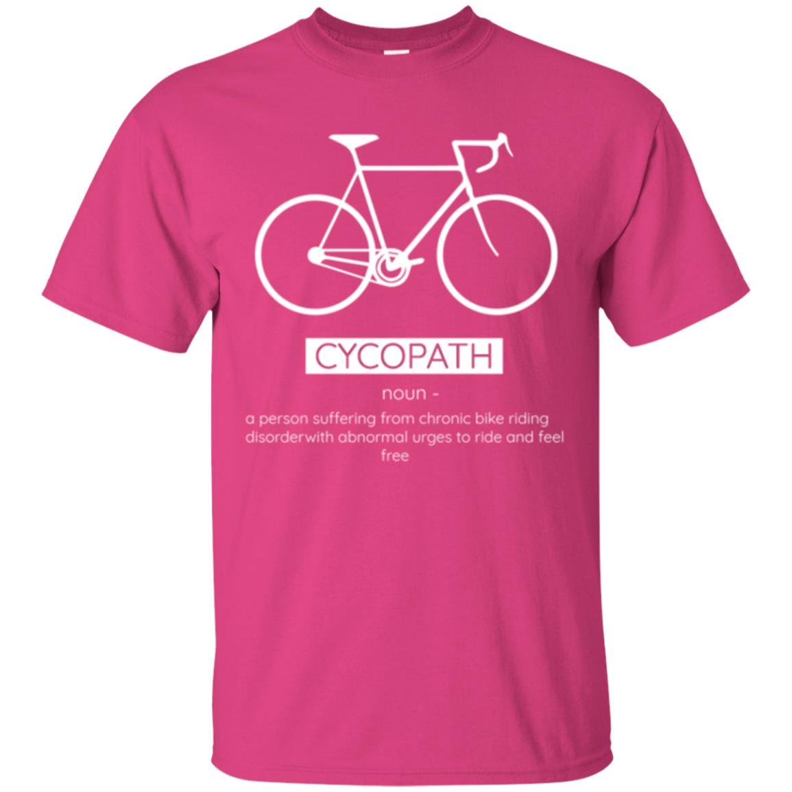 Biker T-shirt Cycopath Definition T-shirt Heliconia