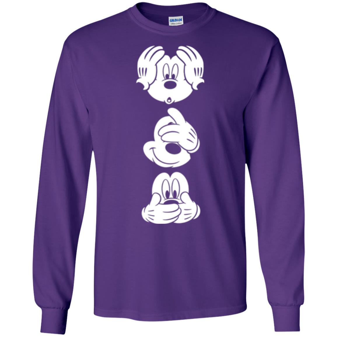 Cartoon T-shirt Disney Mickey Mouses Graphic Purple