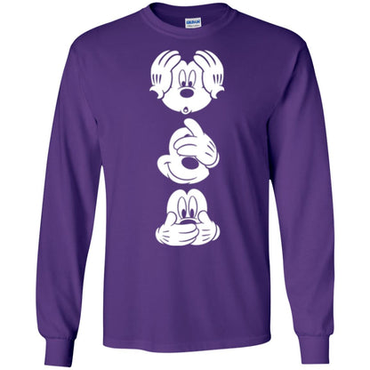 Cartoon T-shirt Disney Mickey Mouses Graphic Purple
