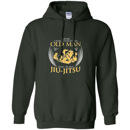 Old Man Who Trains Jiu Jitsu Jiu Jitsu T-shirt Forest Green