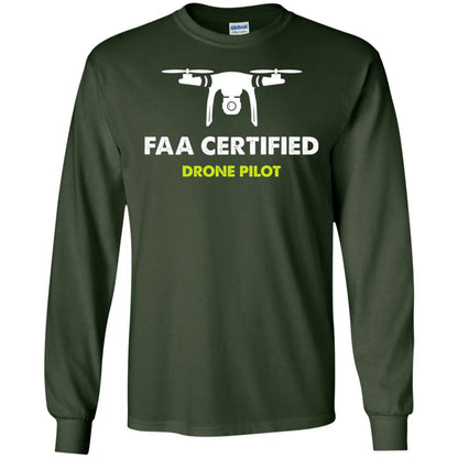 Faa Certified Drone Pilot T-shirt Forest Green