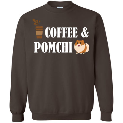 Coffee And Pomchi Lover Shirt Dark Chocolate