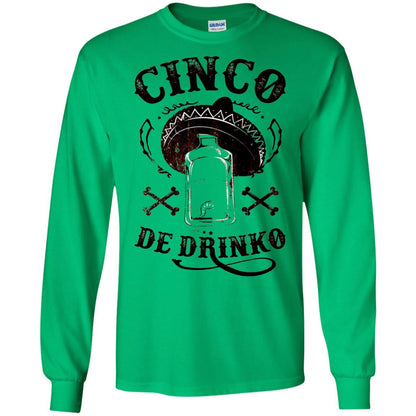 Badass Cinco De Drinko T-shirt Funny Cinco De Mayo Irish Green