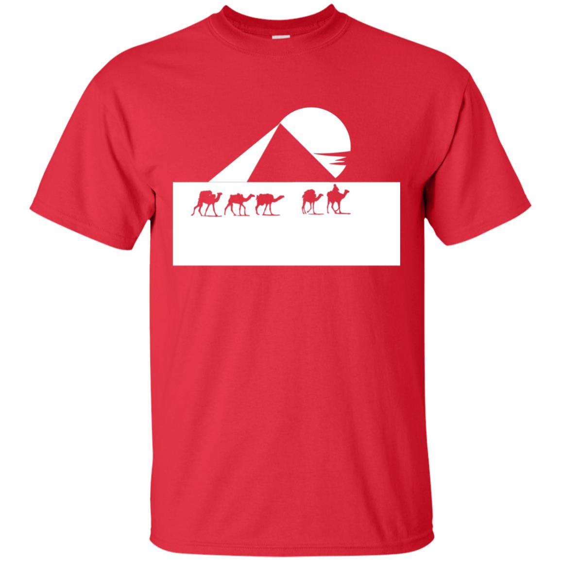 Egyptian Great Pyramid Of Giza T-shirt Red