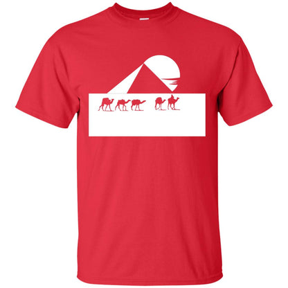 Egyptian Great Pyramid Of Giza T-shirt Red