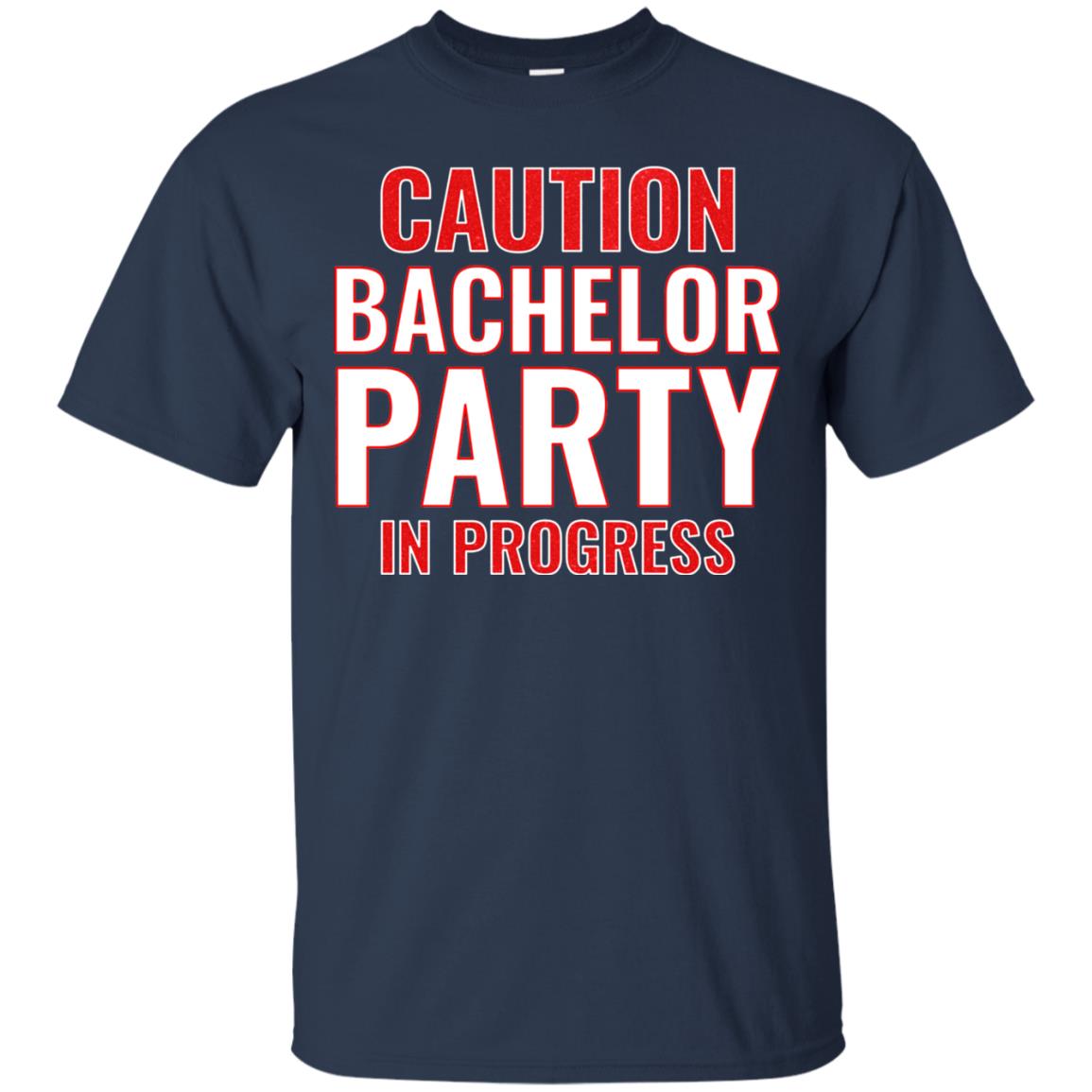 Funny Warning Caution Bachelor Party In Progress Navy