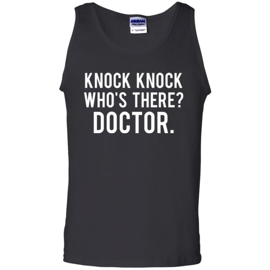 Knock Knock Who's There Doctor T-shirt Black