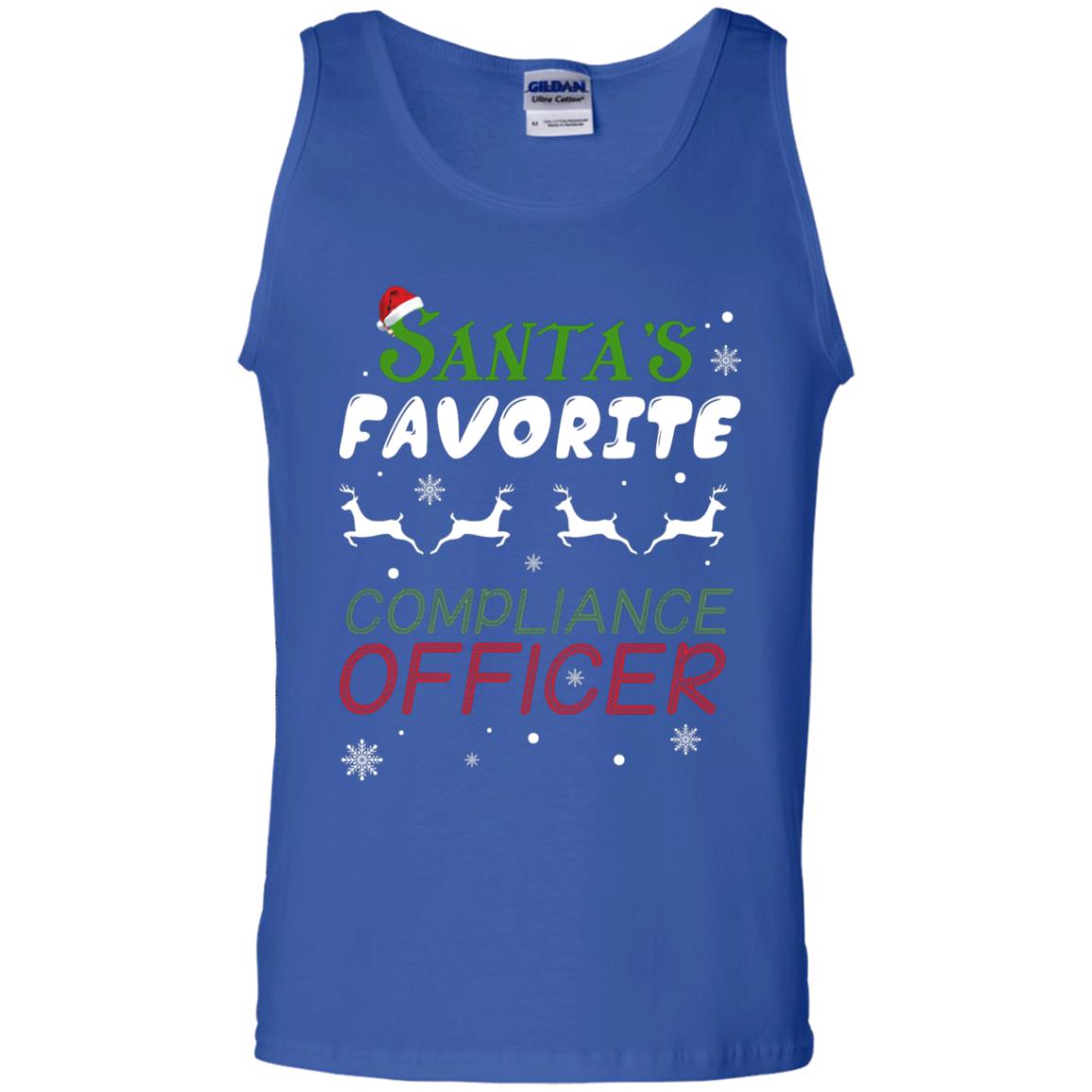 Santa's Favorite Compliance Officer X-mas Shirt Royal