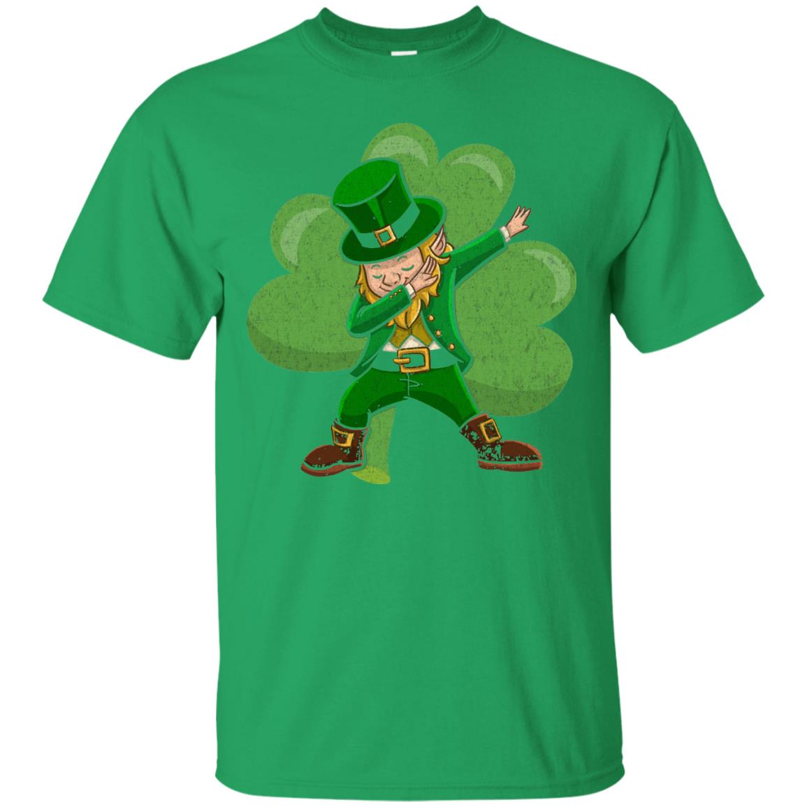 Funny Dabbing Leprechaun Shirt St Patricks Day T-shirt Irish Green