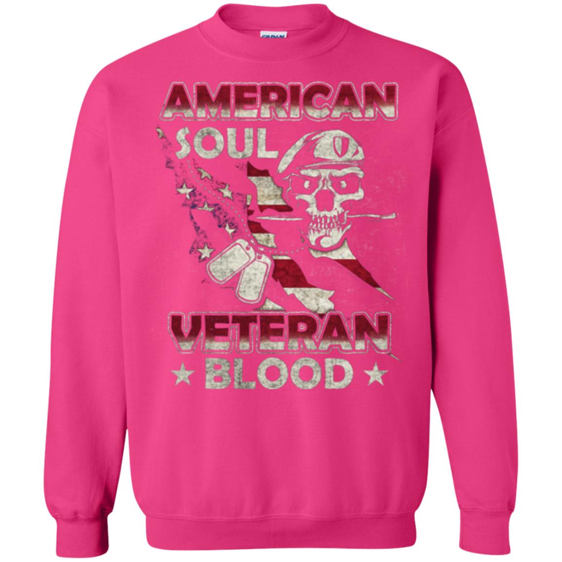 American Soul Veteran Blood Shirt Heliconia