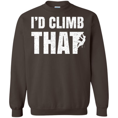 Rock Mountain Climbing T-shirt I_d Climb That Dark Chocolate