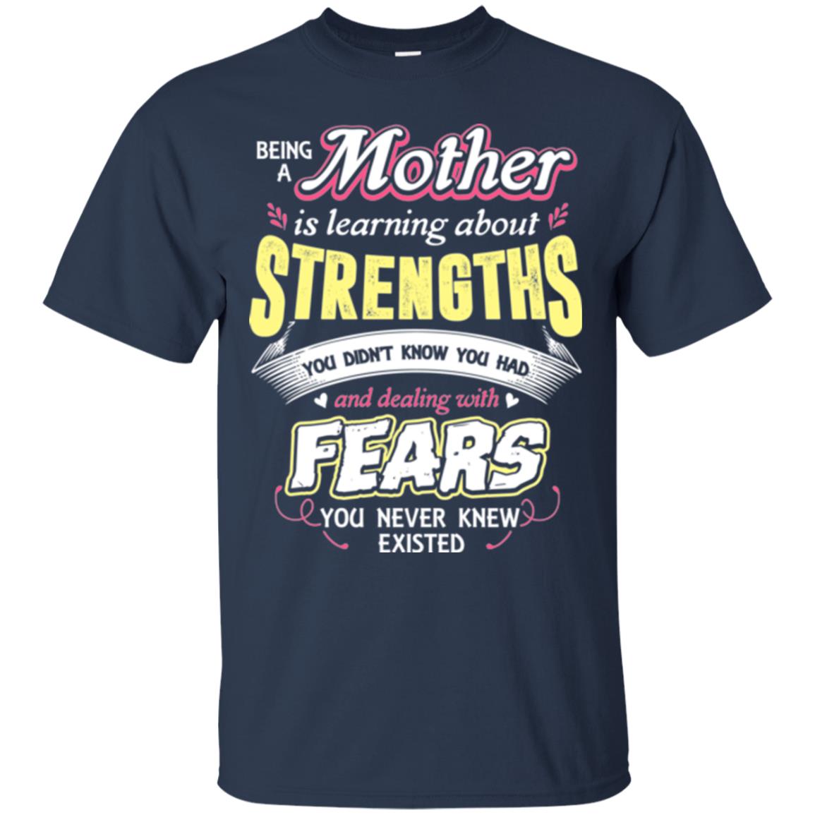 Being A Mom Means Mommy T-shirt Navy