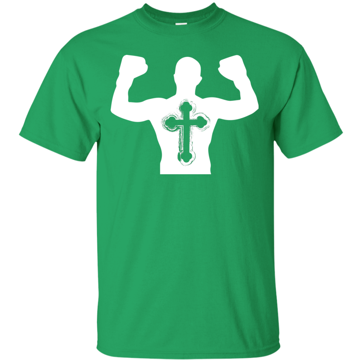 Christian Gym Exercise Workout T-shirt Irish Green