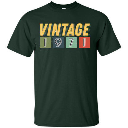 Vintage 1971 47th Birthday Gift Shirt For Mens Or Womens Forest